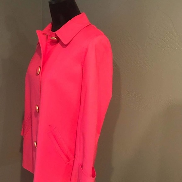 Jones of New York Signature Pink Petite Swing Coat - Picture 5 of 6